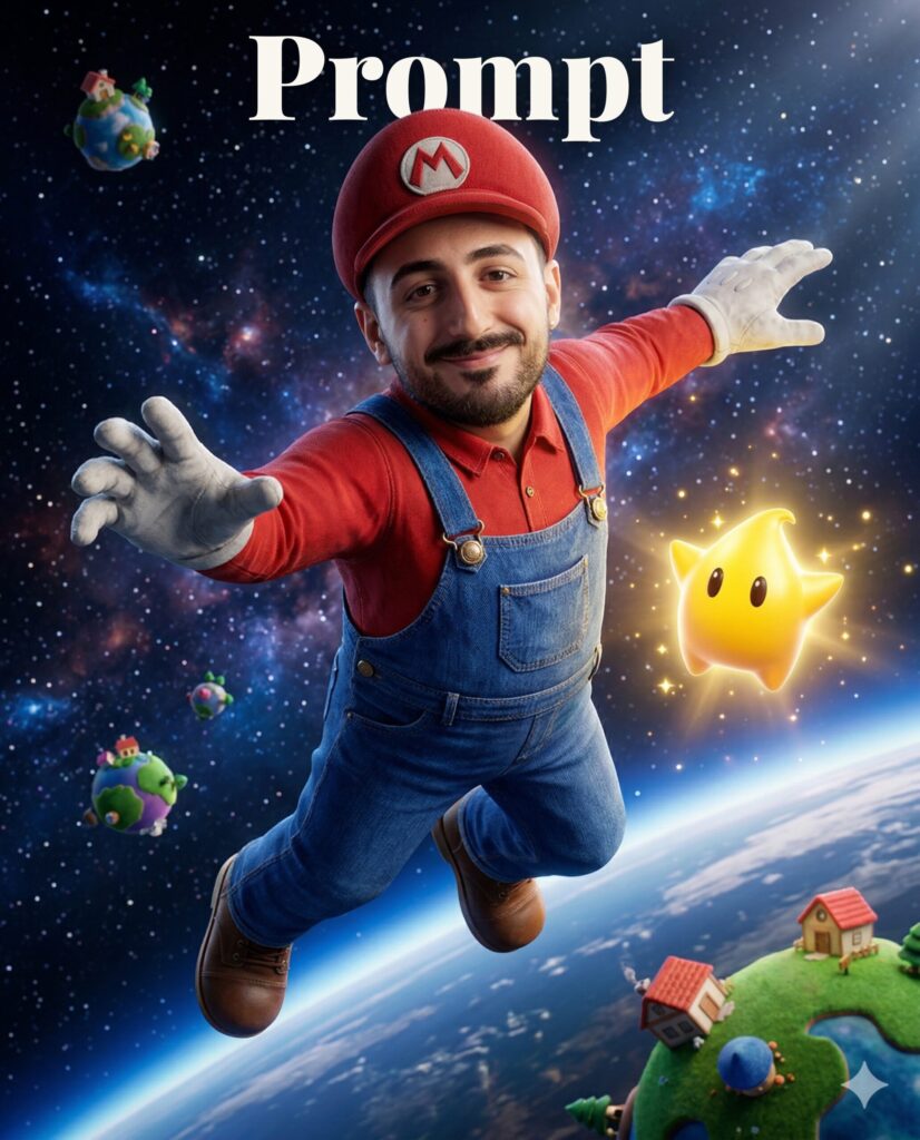 Prompt Mario Galaxy